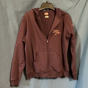 Harley-Davidson Burgundy Zip-Up Jacket